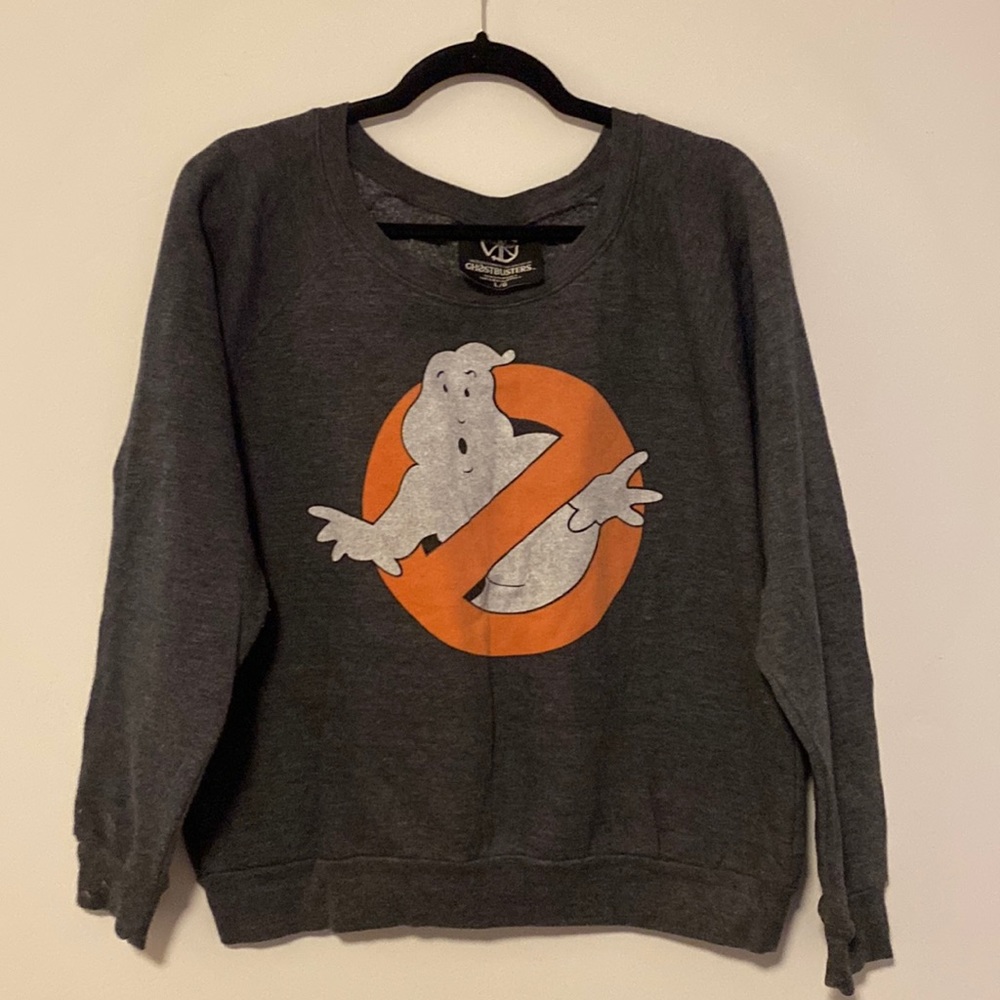 Dark gray Ghostbusters sweatshirt